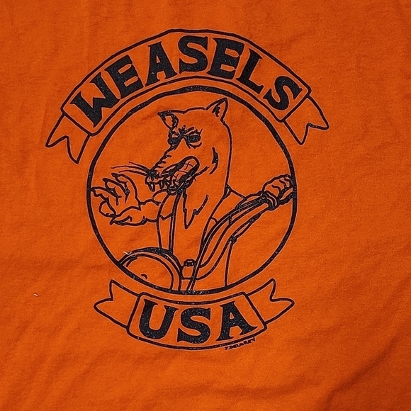 Soffe Orange Short Sleeve Henley Tee - Picture 6 of 7